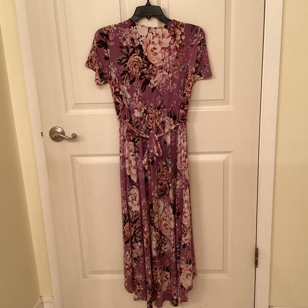 Pink Blush Maternity Wrap Dress - Picture 5 of 5